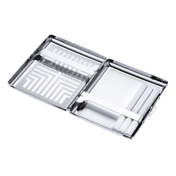 DAN BARMORE 'CROSS' Pocket Metal Tobacco Cigarette Holder Storage Case